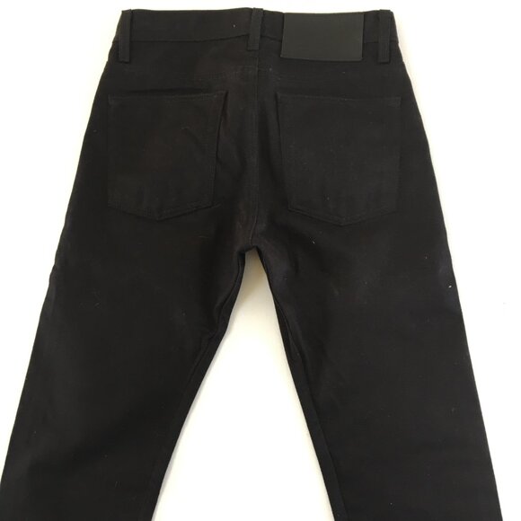 Naked & Famous Weird Guy Chino Selvedge Black Button Fly Jeans 28 - Picture 6 of 11
